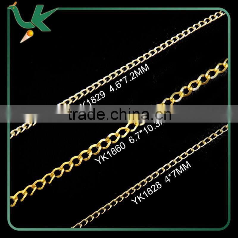 Wholesale Gold And Silver Roll Jewelry Chain