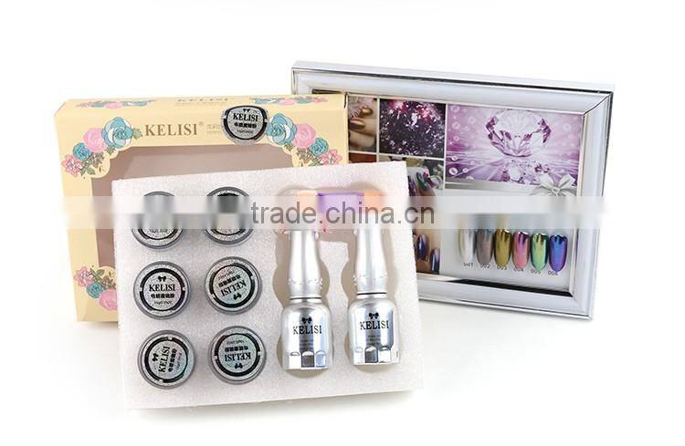 6 colors nail art mirror effect powder mirror nail pigment powder