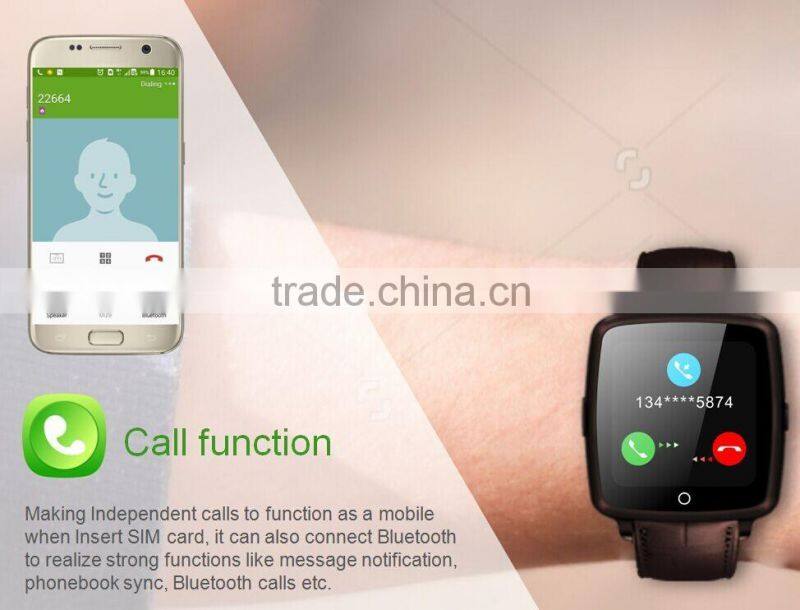 Newest DM08 Bluetooth 4.0 Smartwatch with Pedometer, Contacts Sync Camera Remote, Sleep monitor SMS Reminding Smartphones