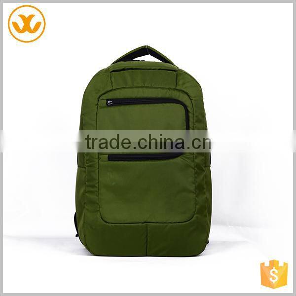 Fashion design army green travel backpack laptop bag 11.6