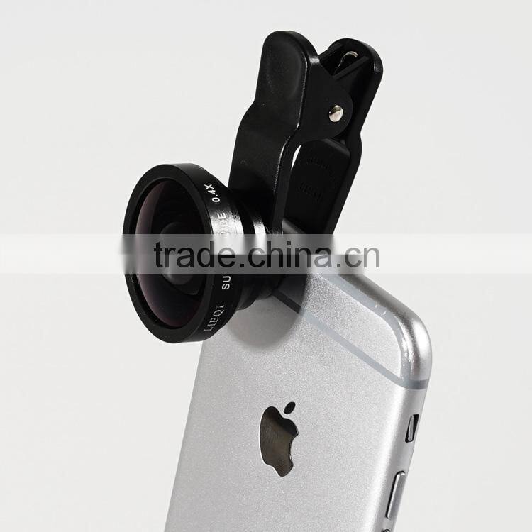 Multifunction wide angle macro fisheye lens external camera for android mobile phone universal clip phone camera lens