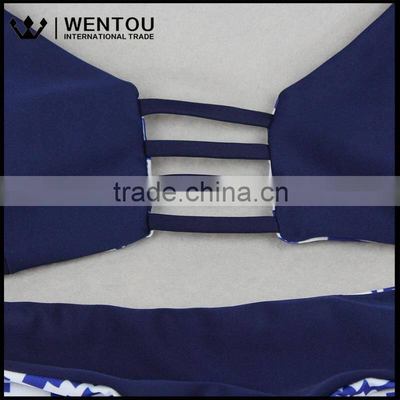 New Arrival Double-sided Printing Brazilian Spa Bikini Swimsuit