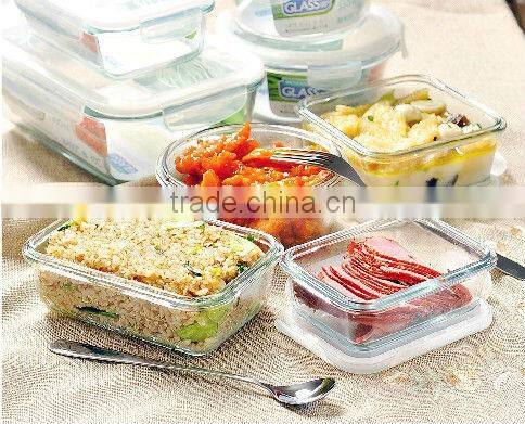 High Quality Glass Food Portable Cheese Storage Containers