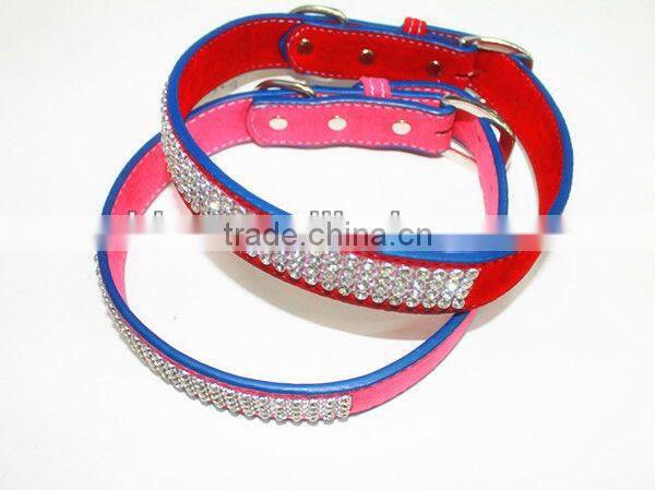 diamond crystals dog collar with different size