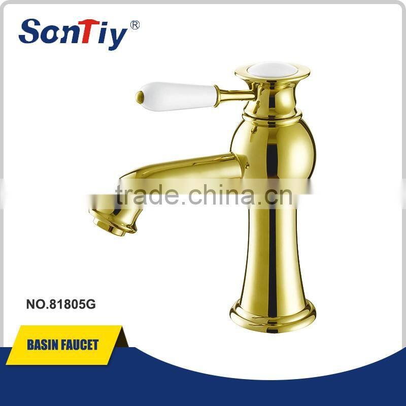 classic style mixer deck mounted wash basin color faucet