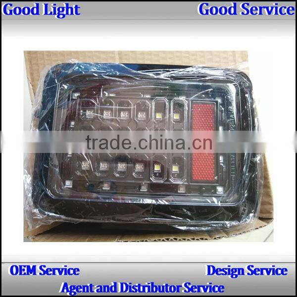 2015 NEW Product 12v 24v j-eep wrangler LED taillight with Turn Signal Running Brake Reverse Parking signal