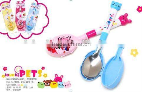 cute children stainless spoon
