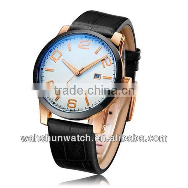 brand stainless steel wrist mens watch with Japan movement
