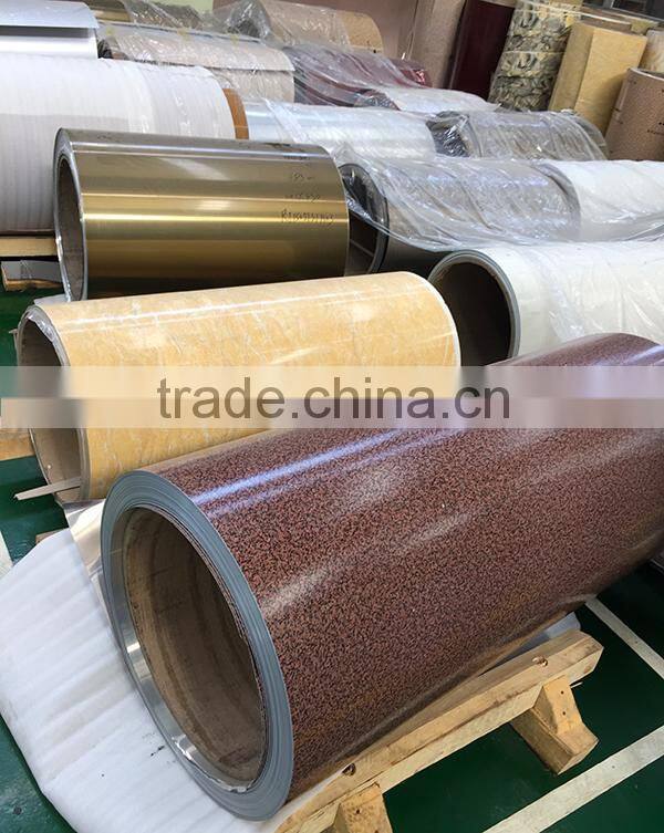 cost price wooden grain aluminum coil colour coated aluminum sheet roll