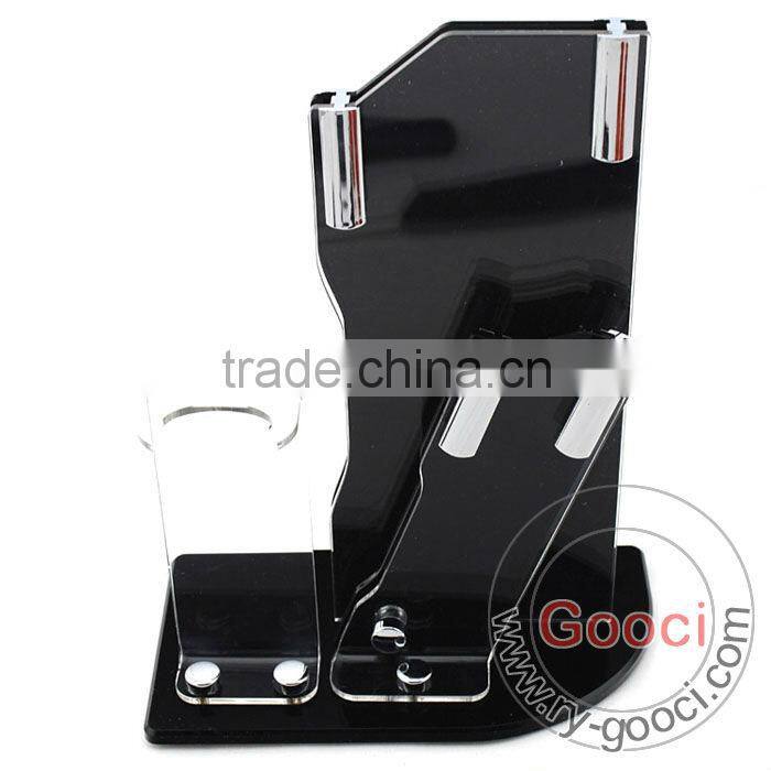 3- Piece NEW Acrylic 2 knife and peeler Knife Holder ceramic knife Cutlery