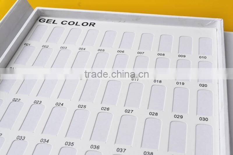 216 colors Nail gels color card with good price high quality