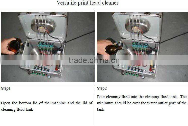 Xaar 1001 / 1002 printhead cleaning machine with ceramic ink