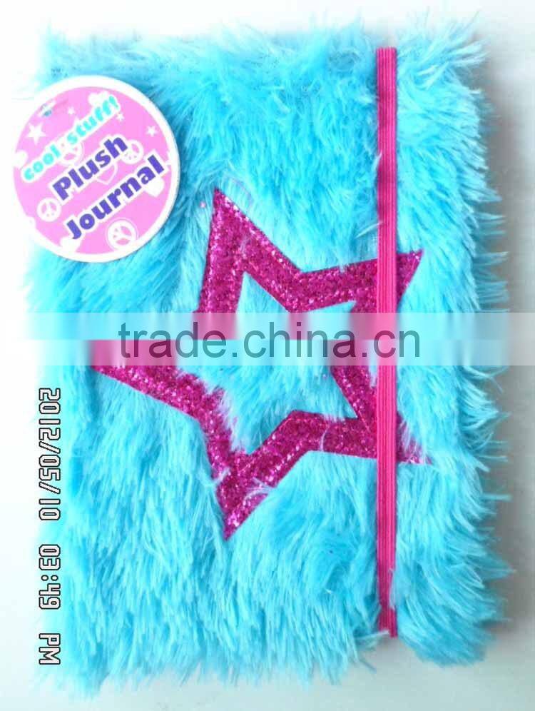 Peacock Velvet Fabric Cover Peace Embroidered Notebook