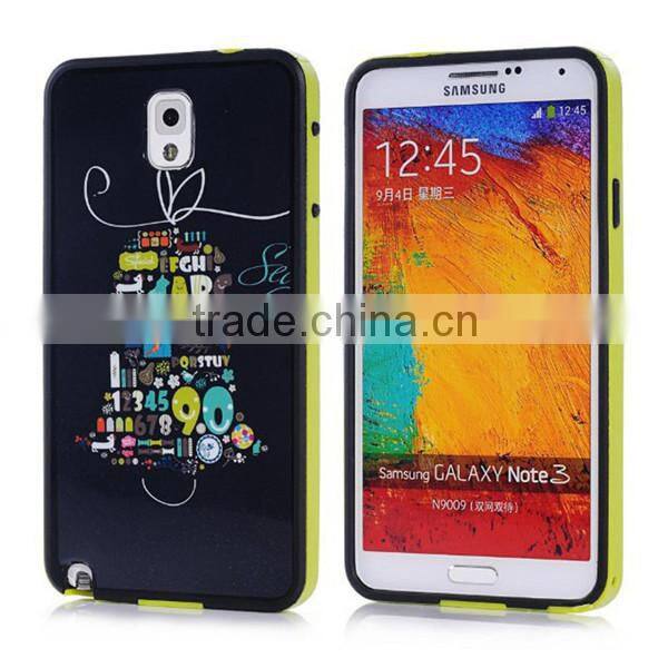 Combo pc tpu shockproof case for samsung galaxy note 3