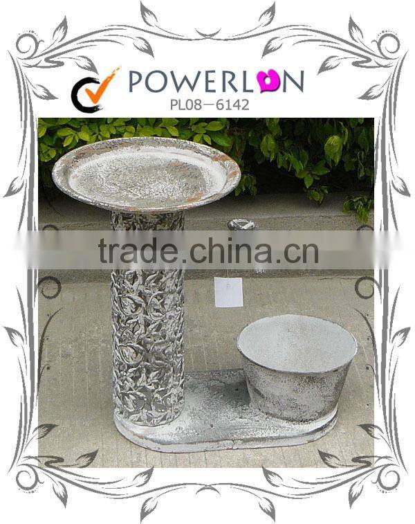 Popular Novelty Metal Bird Freeder Plant Pot Garden Ornament For Patio Backyard I29M TS05 X00 PL08-6142