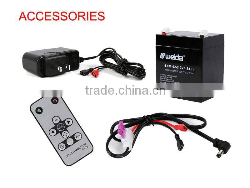 CCTV 1/3 SONY CCD 650TVL Underwater Fishing Camera For Fish Finder 7" TFT LCD Monitor 20M Cable 24pcs White LED with Two Stick