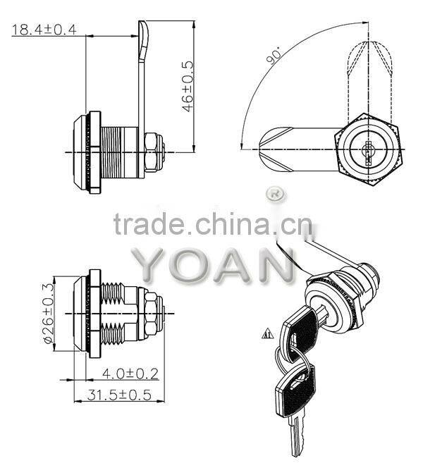 the mini lock for security gate lock