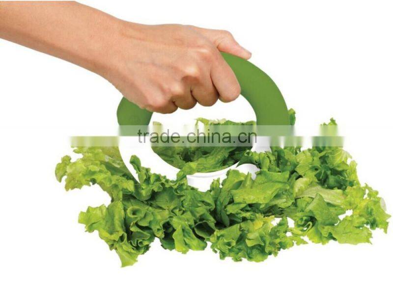 Food grade plastic vegetable fruit cutter salad cutter for kitchen Salad Shears Lettuce Chopper