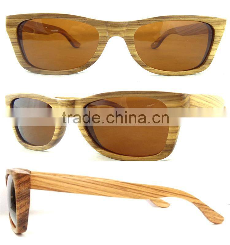Natural Eco-friendiy Zebra Wood Eyeglasses/Polarized Sunglasses