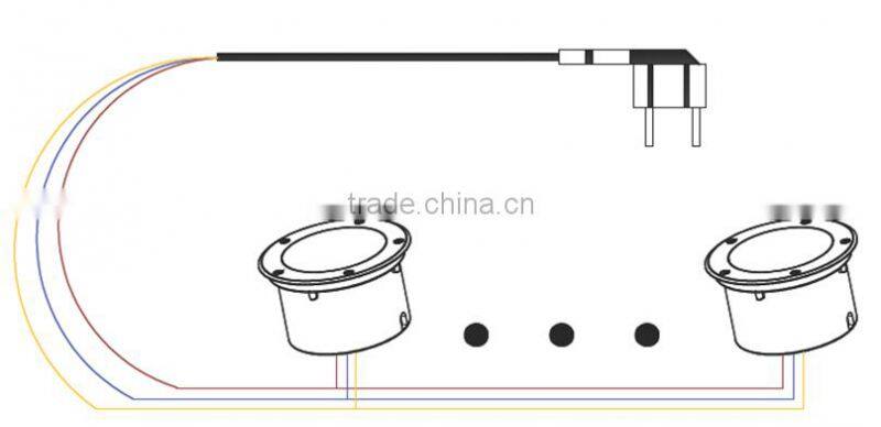 1W Aluminium body Small underground lighting