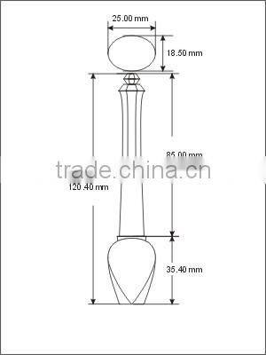 Dark purple shiny lovely eyeliner container
