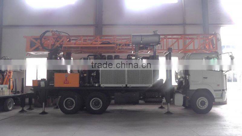 China best seller Full Hydraulic Trailer Mounted Portable Water Well Drilling Rig