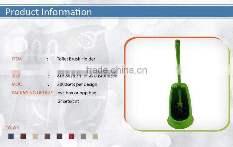 Plastic Colorful Toilet Brush Cleaning Brush Holder