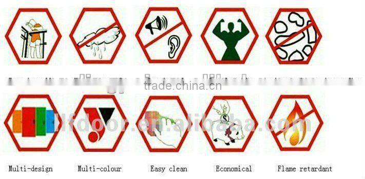 Yellow Cheap Price PVC Glass Door