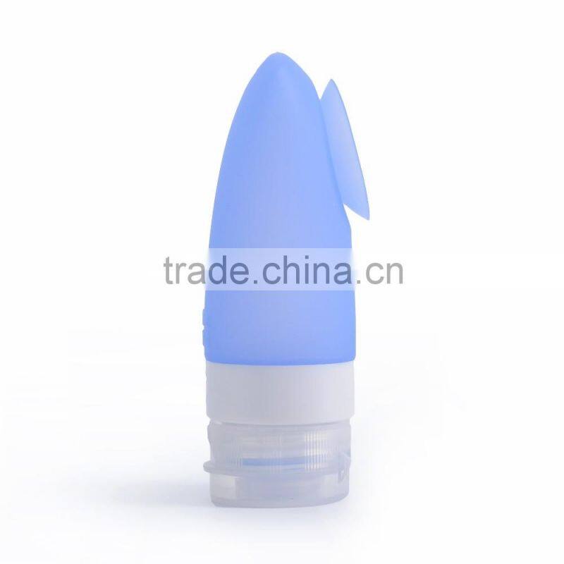 Fashion hot sale Convenient Bpa Free Leak Proof Silicone Travel Shampoo Bottle