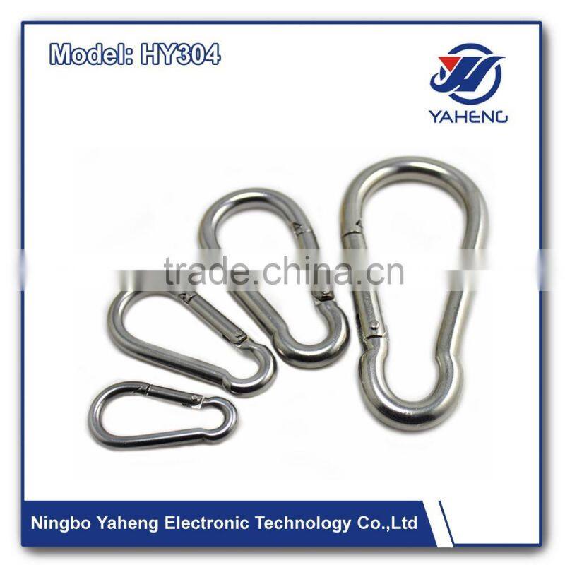 stainless steel 316 and 304 swivel bolt snap hook safety latch mini eye hooks Spraying Plastic Lifting Clevis Grab Hook