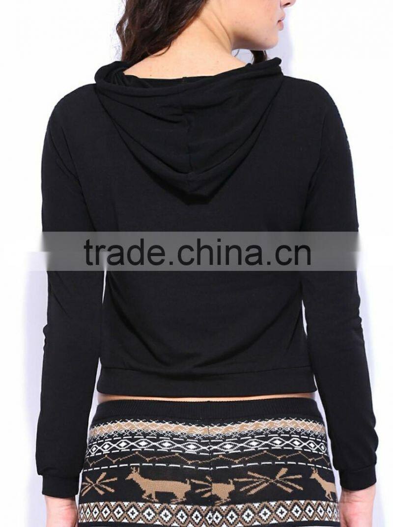 women/girls lace blouse/tops polyester viscose spandex fabric with sublimation hoodie