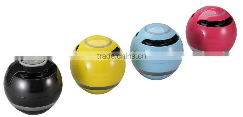 portable mini round ball bluetooth speaker