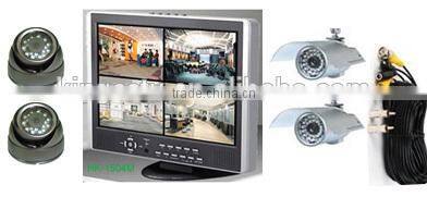4Cam H.264 CCTV DVR kit with 15inch LCD display