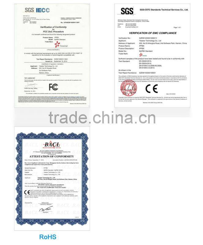 Yesastar Standard IP PBX System with GSM/ FXO/FXS/BRI/CDMA Ports