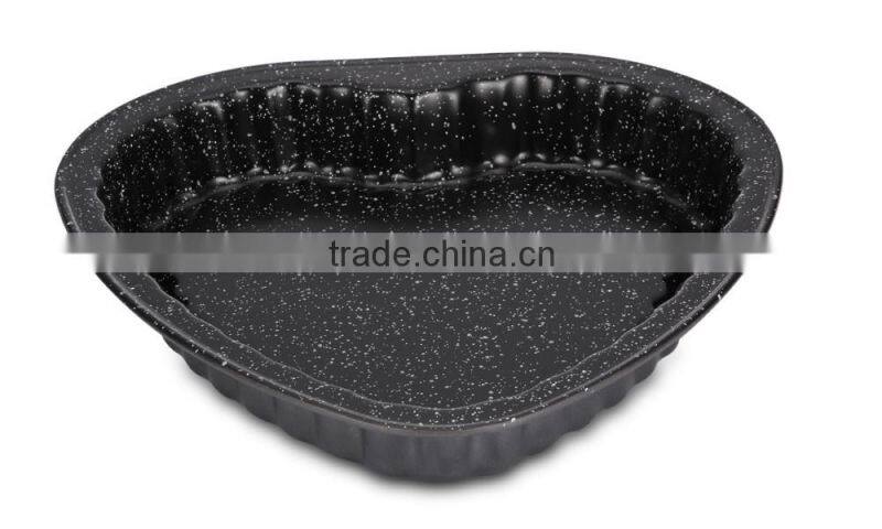 marble heart-shaped cake maker pan ecko Bakeware