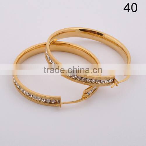 new 2016 latest gold earring design,fashionable jewelry gold earring women in competitive price