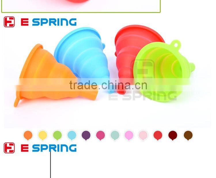 New Mini Gel Foldable Collapsible Style Silicone Funnel