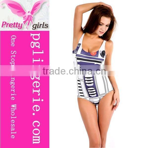 New style ladies fashion one piece swimsuits swimwear