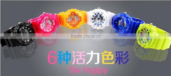 Japan movements LED light waterproof sports digital new design fashion girls watch