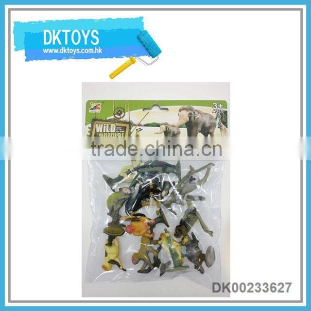 2016 hot selling eco-friendly soft pvc wild animal toys