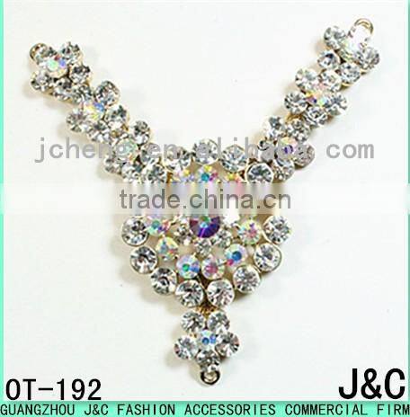 Top fashion crystal AB rhinestone decorated shoe ornament/ shoe accessory/ shoe trim