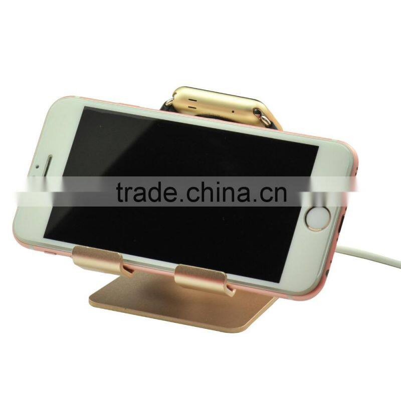 Wholesale Aluminum alloy mobile phone stand black gold sliver