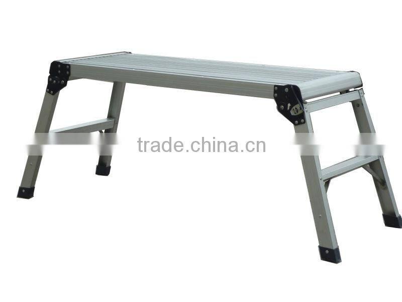 Aluminum Platform Drywall Step Up Folding Work Bench Stool Ladder