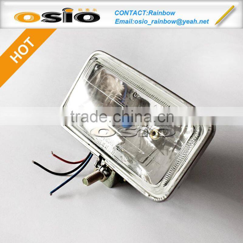 4 inch Square Auto Crystal Fog Light Halogen Sealed Beam with shell high / low light