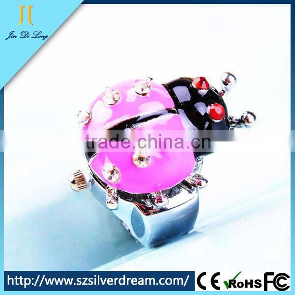 Fashion lovely scarab jewelry quartz finger lovely watch