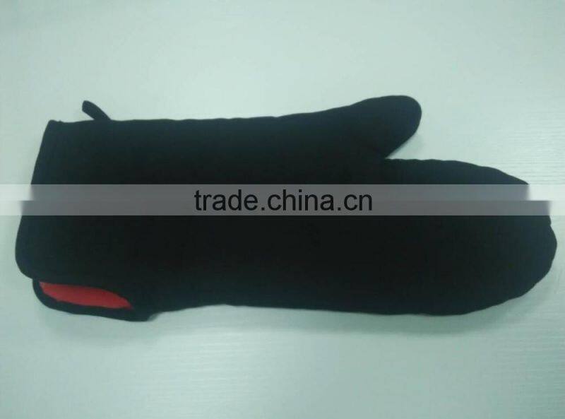Black bbq glove nomex oven cotton gloves