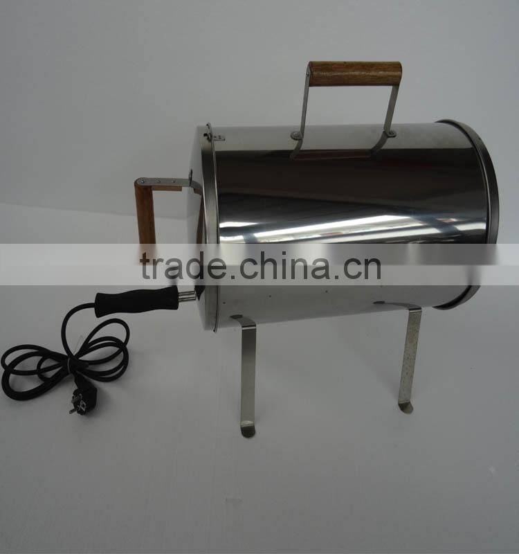 Electric induction battery operated bbq grill with hot pot