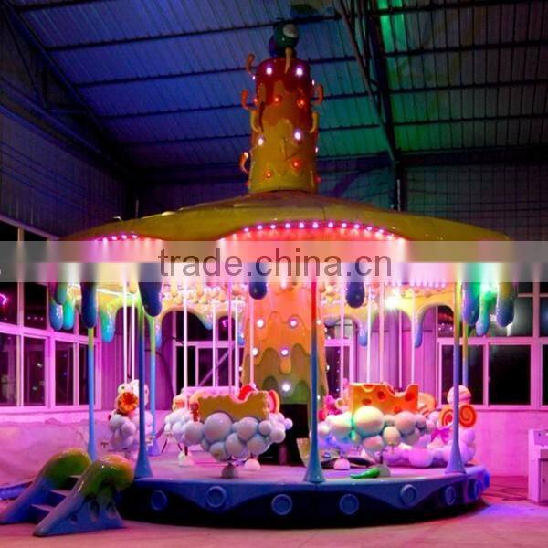 2016 kids amusement parks Luxury merry go round carousel for sale