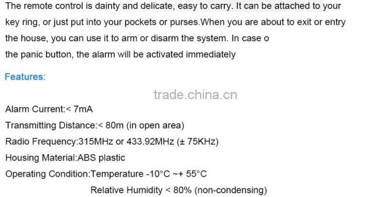 Remote control smart Wifi alarm system control by App home security alarm system