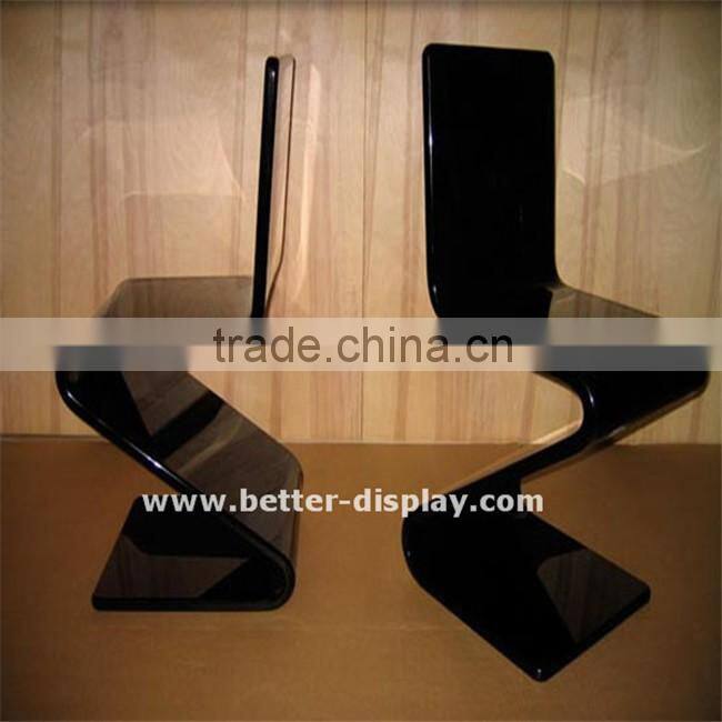 high quality black acrylic chair